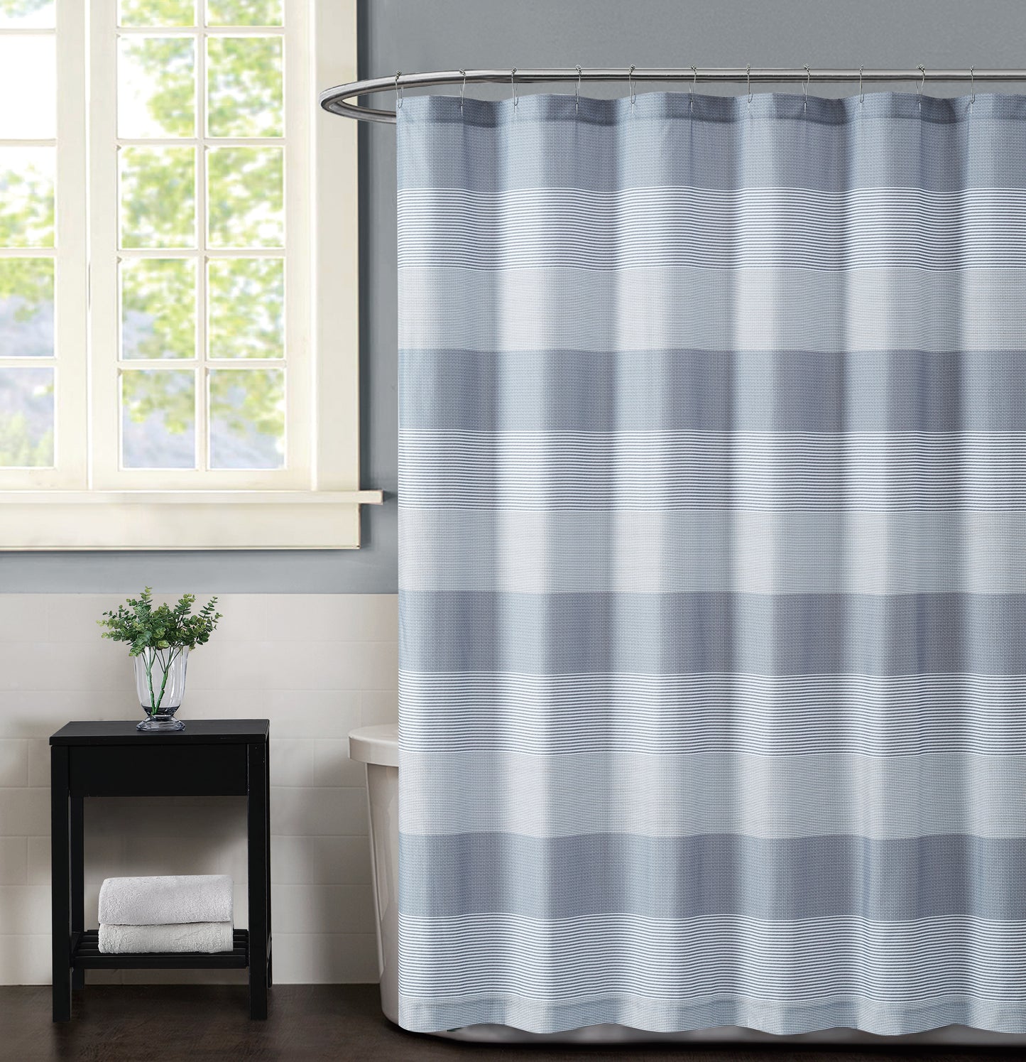 Truly Soft Multi Stripe Shower Curtain