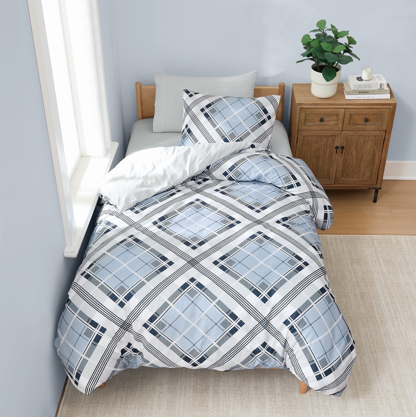 Truly Soft Lars Plaid Microfiber Comforter Sets