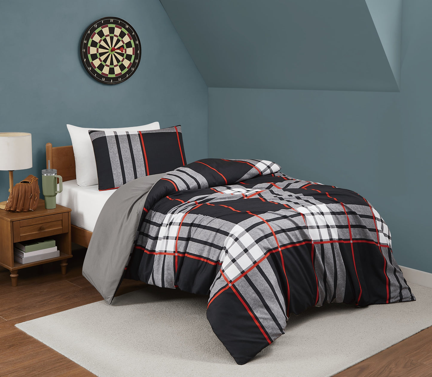 Truly Soft Danbury Plaid Microfiber Comforter Sets