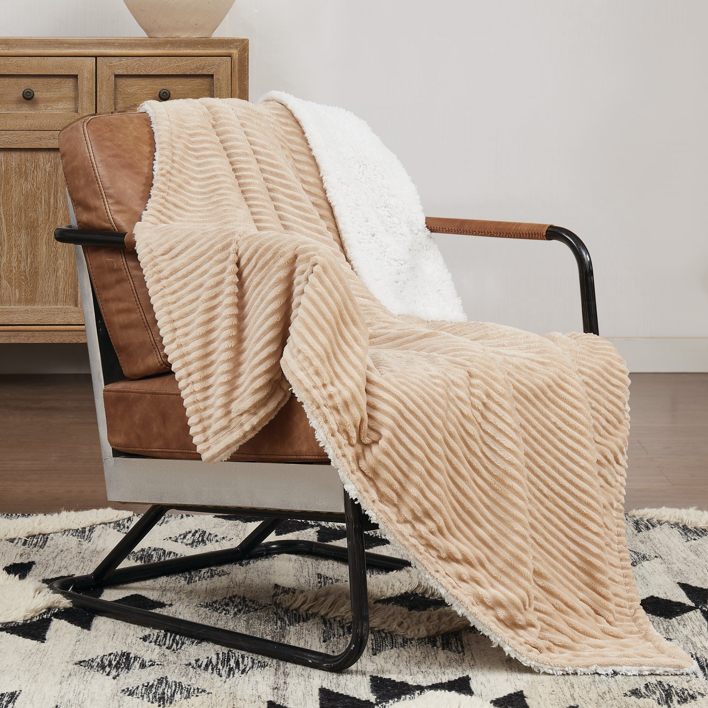Brooklyn Loom Corduroy Plush Throw Blanket