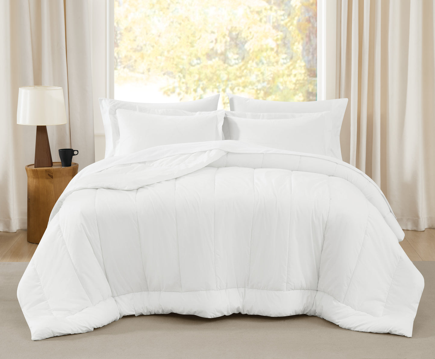 Brooklyn Loom Oversized Cotton Percale Comforter Set