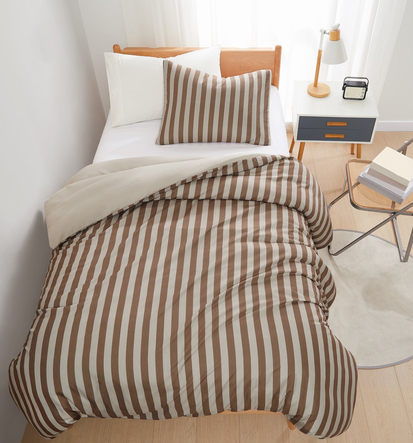 Truly Soft Weston Stripe Microfiber Duvet Sets