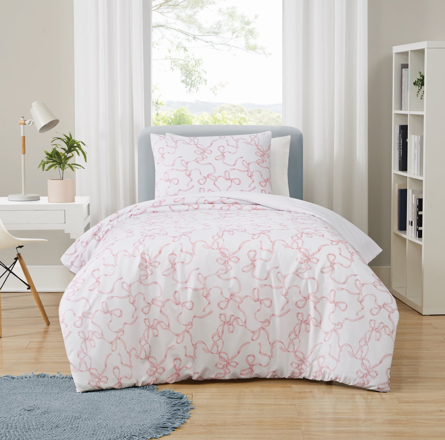 Truly Soft Printed Bow Microfiber Duvet Sets