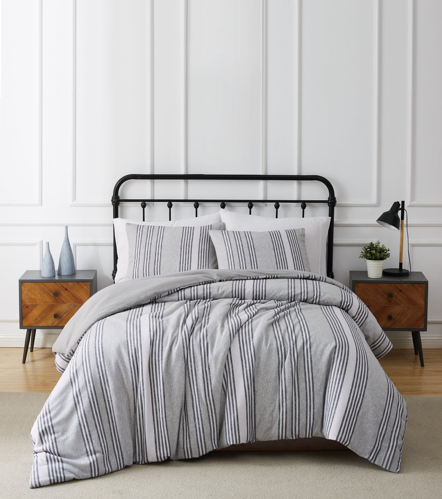 Truly Soft Kiel Stripe Flannel Duvet Set