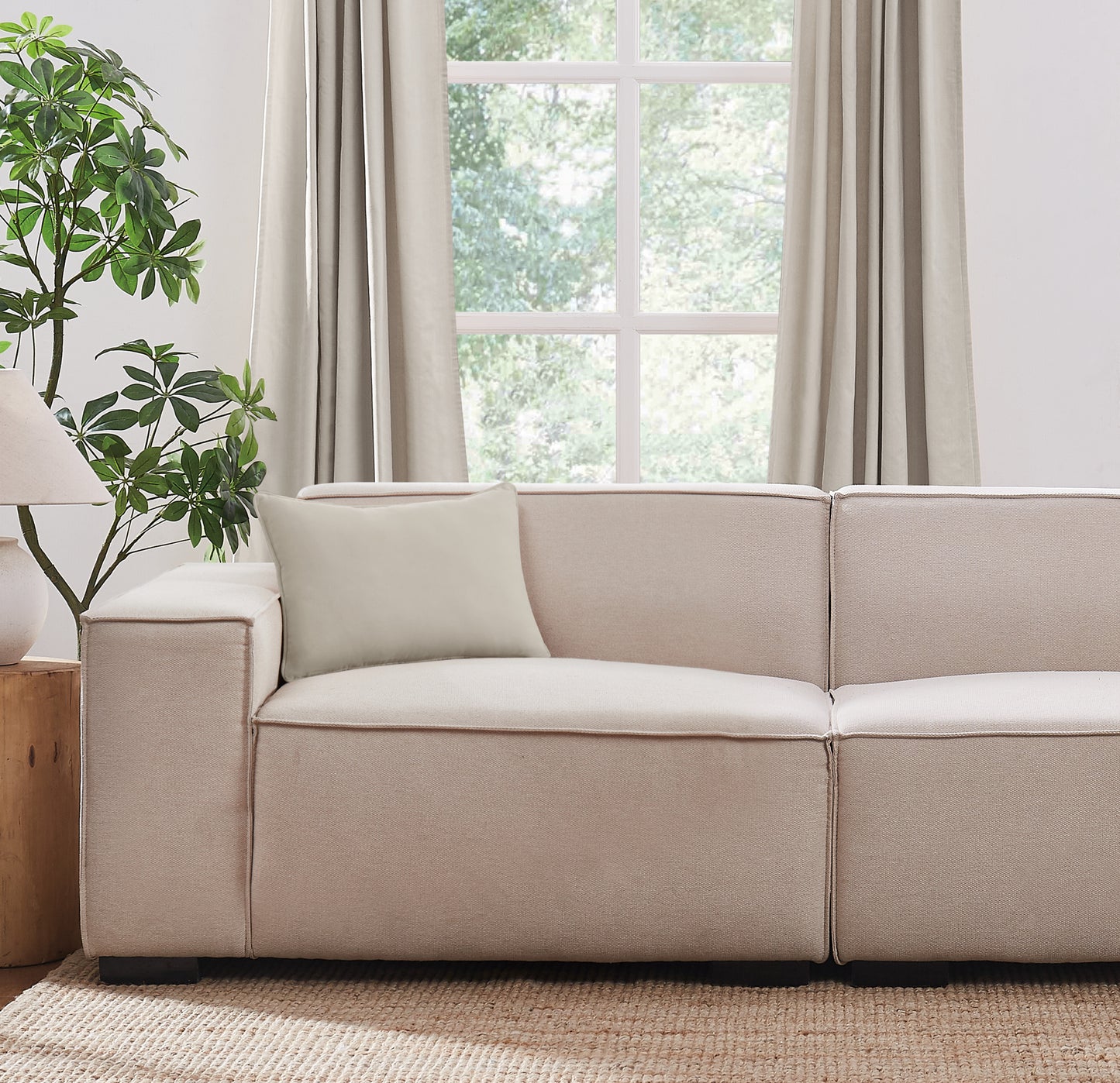 Brooklyn Loom Matte Cotton Velvet 14x20 Grey Decorative Pillow