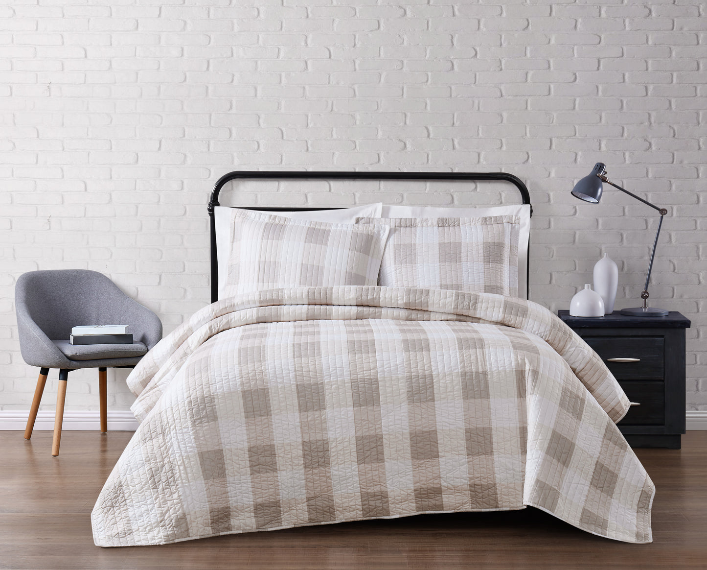 Truly Soft Everyday Buffalo Plaid Quilt Set