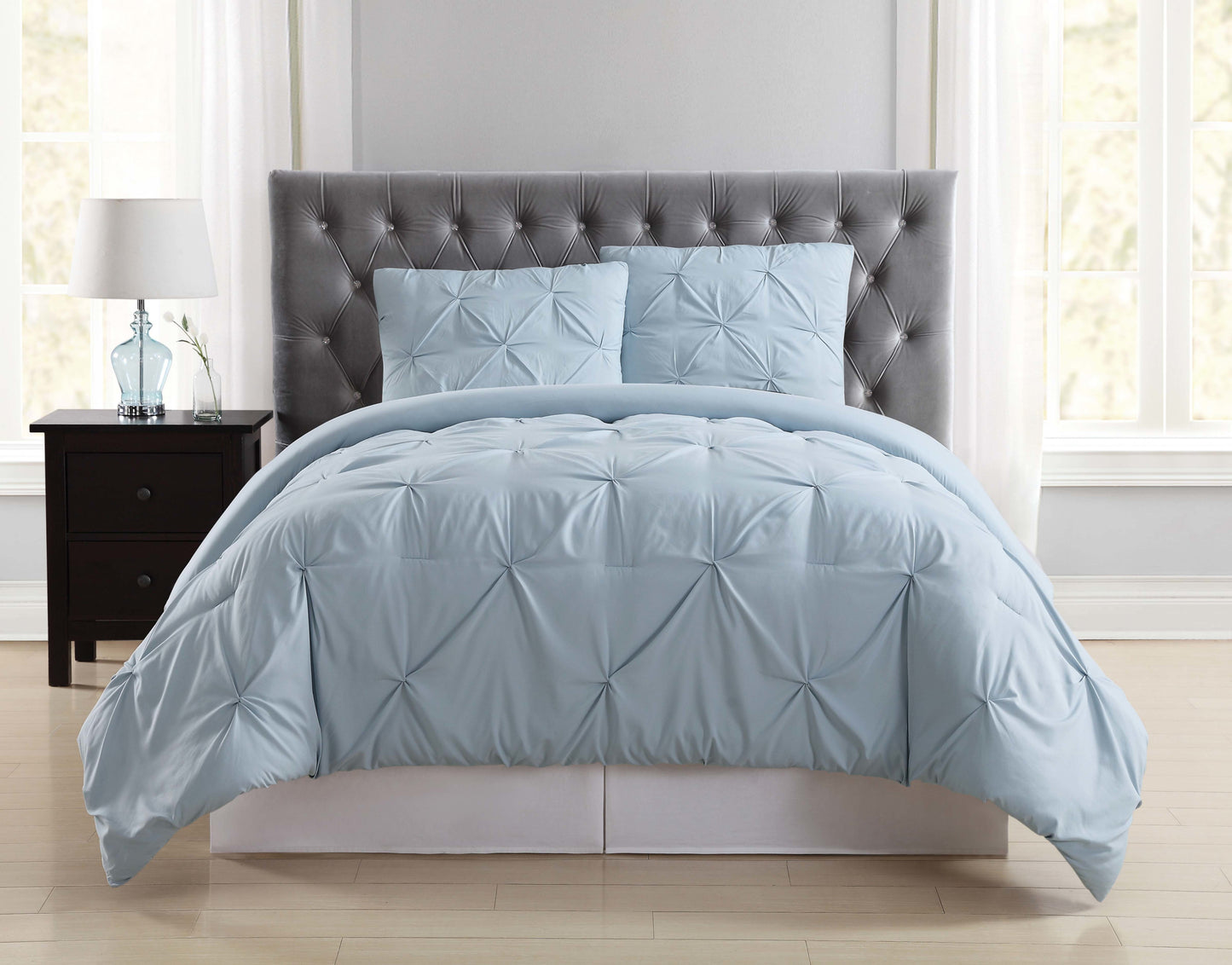Truly Soft Everyday Pleated Removeable Cover Comforter Set