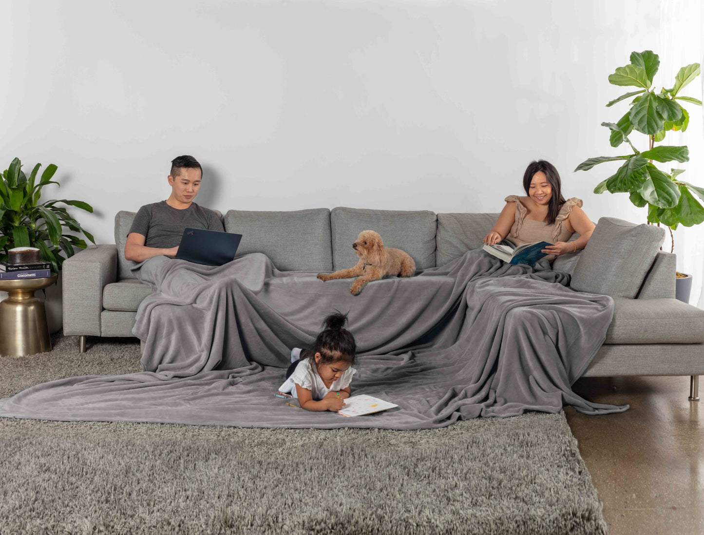 Truly Soft Velvet Plush Family Blanket