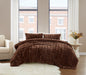 Brooklyn Loom Bubble Faux Fur Comforter Set