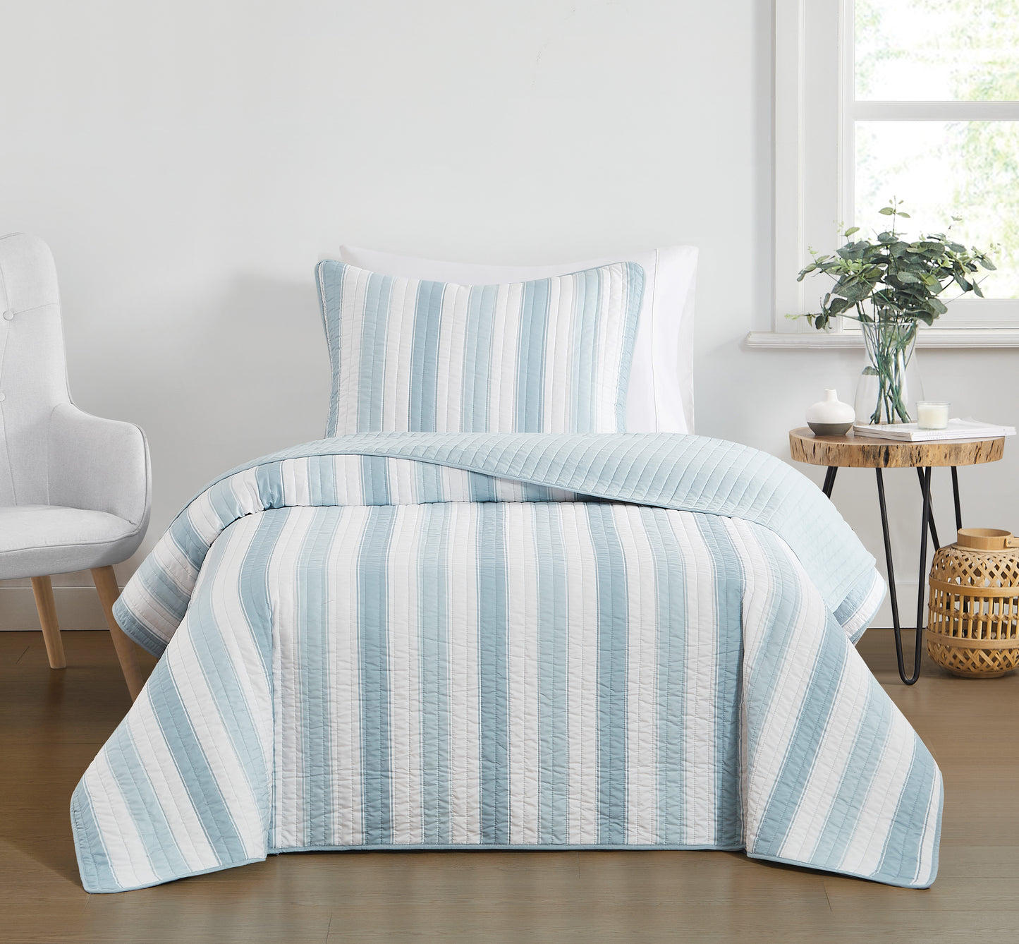 Truly Soft Aiden Stripe Quilt Set
