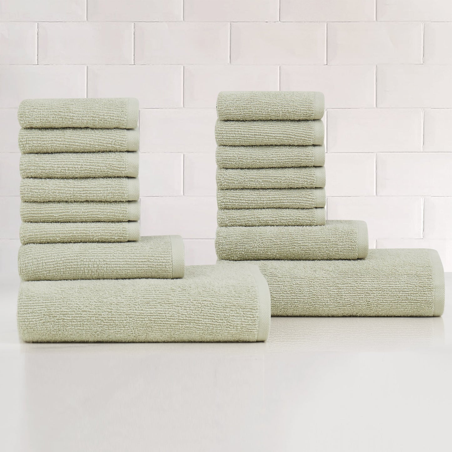 Truly Soft 16 Piece Textured Towel Set