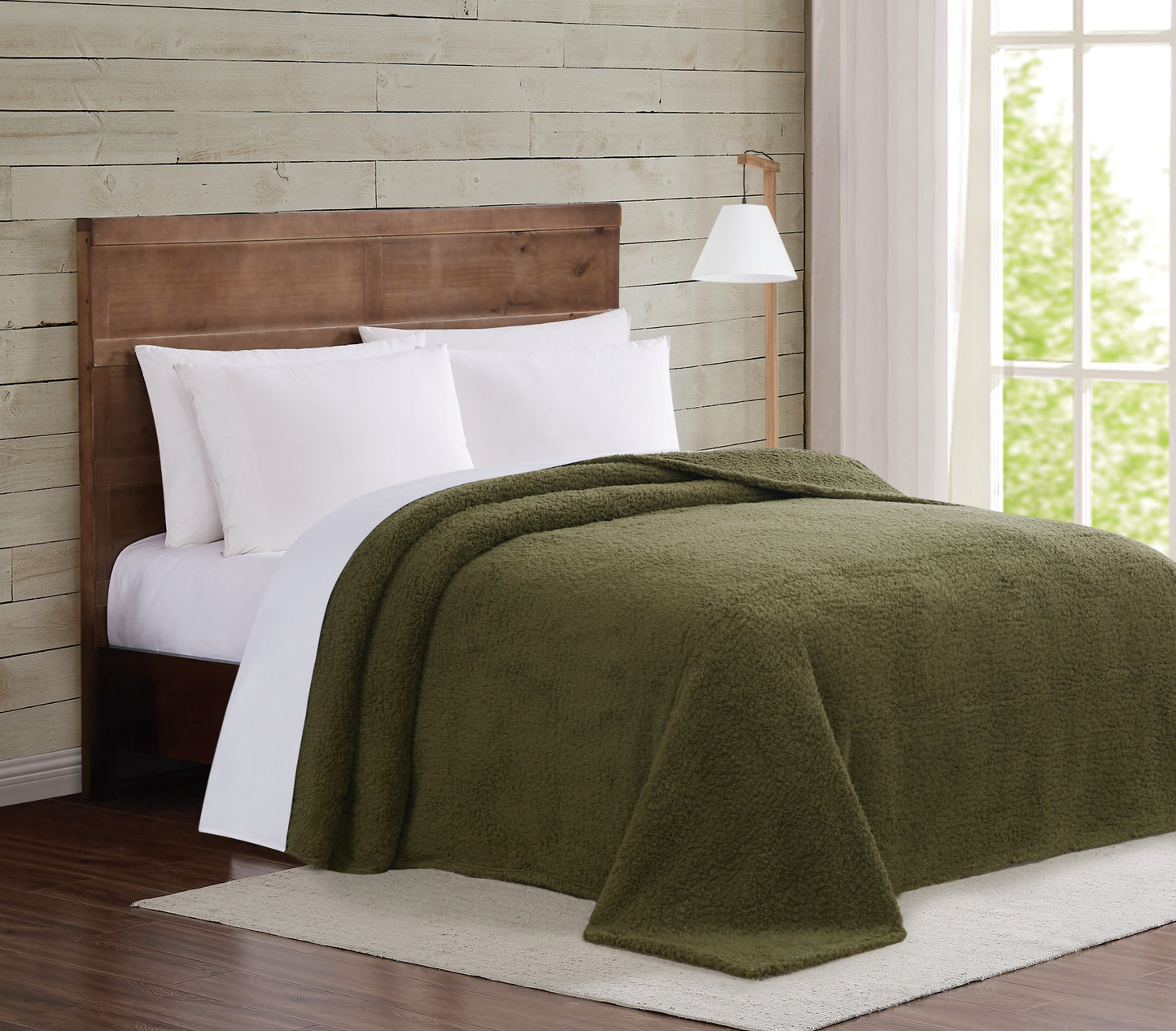 Brooklyn Loom Marshmallow Sherpa Throw Blanket