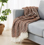 Brooklyn Loom Diagonal Chenille Stripe Throw