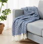 Brooklyn Loom Diagonal Chenille Stripe Throw