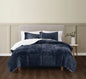 Truly Soft Basket Carved Faux Fur Comforter Set