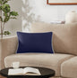 Brooklyn Loom Solid Contrast Piped Decorative Pillow