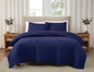 Brooklyn Loom 200 Thread Count Solid 100% Cotton Percale Quilt Set