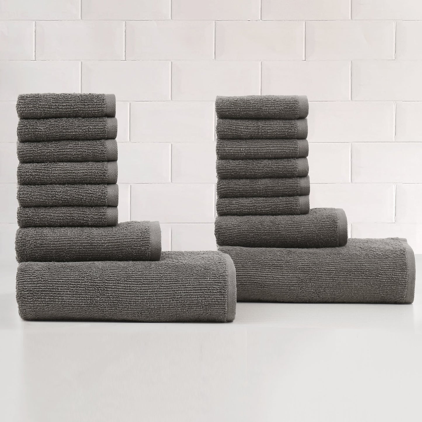 Truly Soft 16 Piece Textured Towel Set