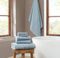 Brooklyn Loom Textured Zero Twist 6 Piece Towel Set