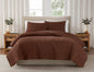 Brooklyn Loom 200 Thread Count Solid 100% Cotton Percale Quilt Set
