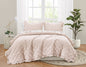 Truly Soft Crinkle Ruffle Quilt Set