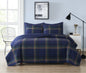 Truly Soft Bronson Plaid Quilt Set