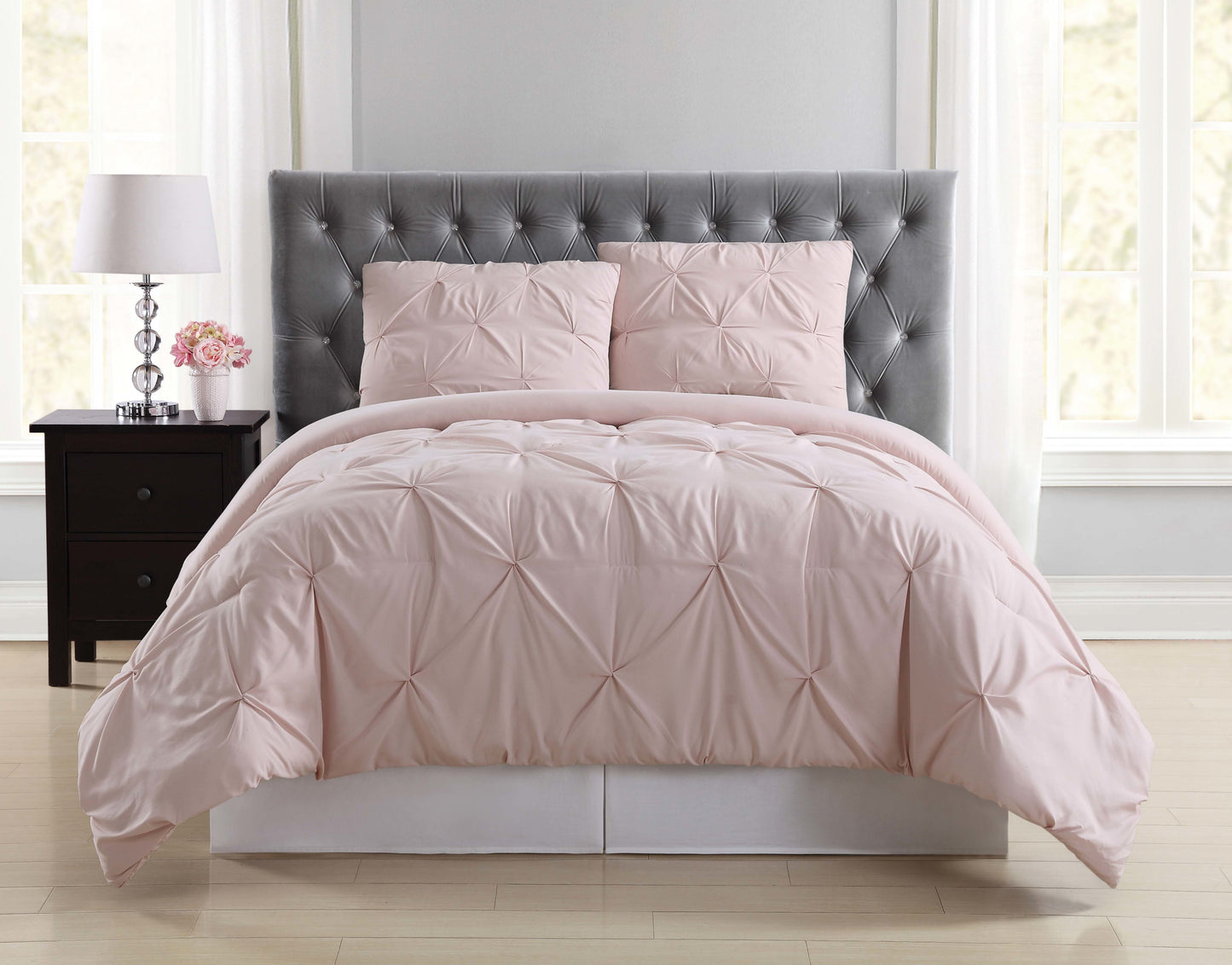 Truly Soft Everyday Pleated Removeable Cover Comforter Set