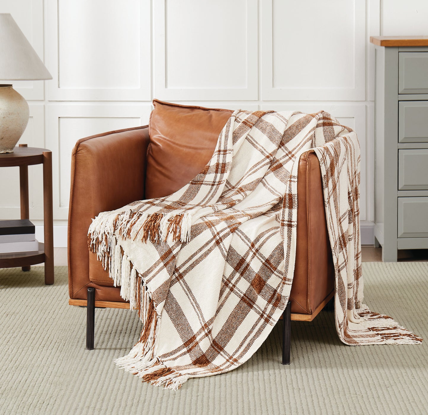 Truly Soft Plaid Chenille Throw Blanket