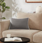 Brooklyn Loom Solid Contrast Piped Decorative Pillow