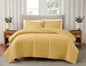 Brooklyn Loom 200 Thread Count Solid 100% Cotton Percale Quilt Set