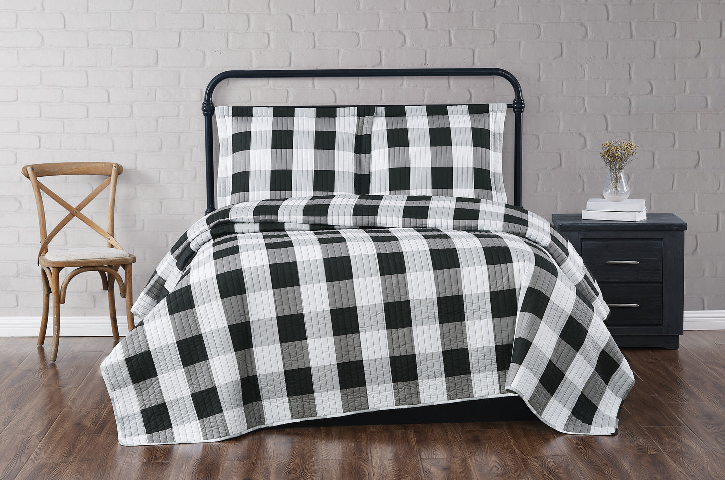 Truly Soft Everyday Buffalo Plaid Quilt Set