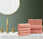 Brooklyn Loom Cotton Ribbed 14 Piece Towel Set