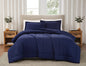 Brooklyn Loom 200 Thread Count Solid 100% Cotton Percale Comforter Set