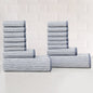 Truly Soft 16 Piece Yarn Dye Stripe Towel Set
