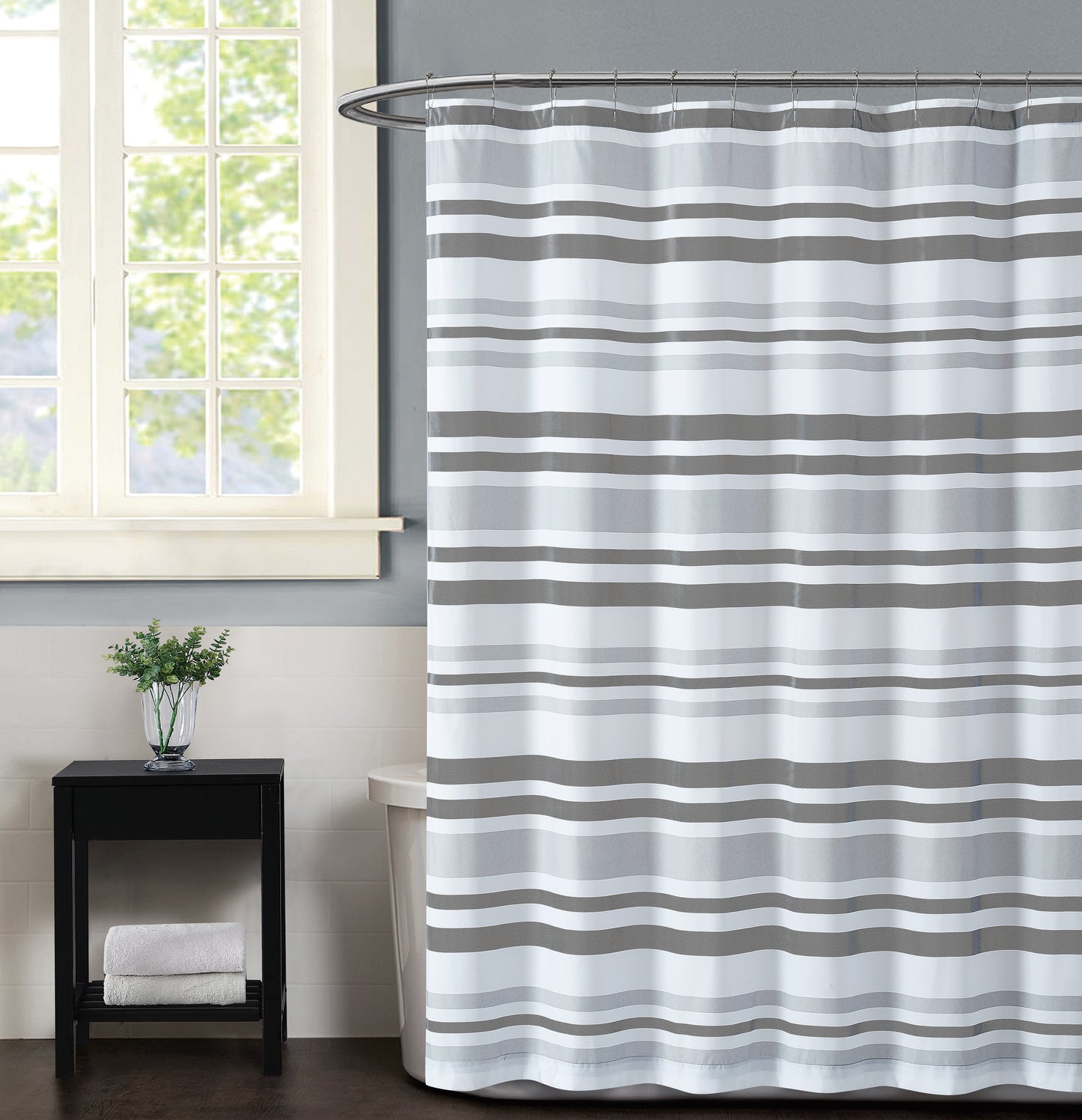 Truly Soft Curtis Stripe Shower Curtain