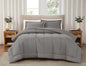 Brooklyn Loom 200 Thread Count Solid 100% Cotton Percale Comforter Set