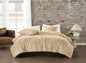 Brooklyn Loom Carved Faux Fur Comforter Set