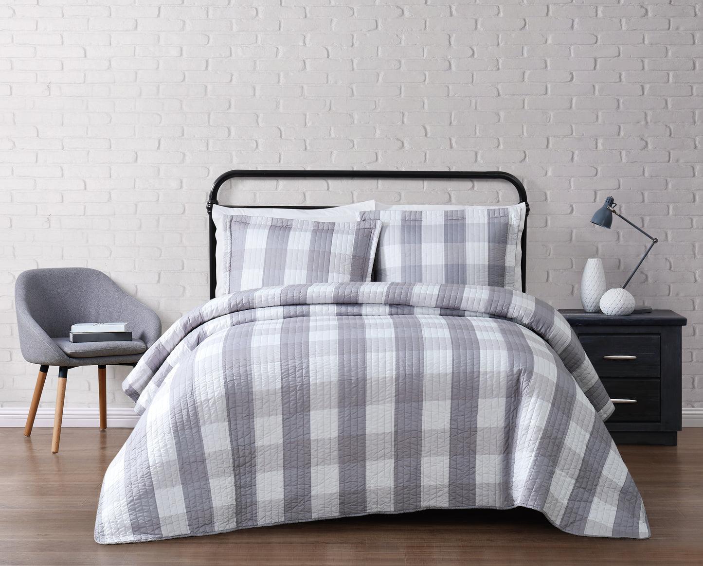 Truly Soft Everyday Buffalo Plaid Quilt Set