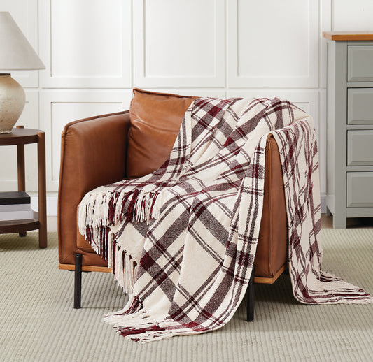 Truly Soft Plaid Chenille Throw Blanket