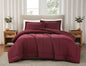 Brooklyn Loom 200 Thread Count Solid 100% Cotton Percale Comforter Set