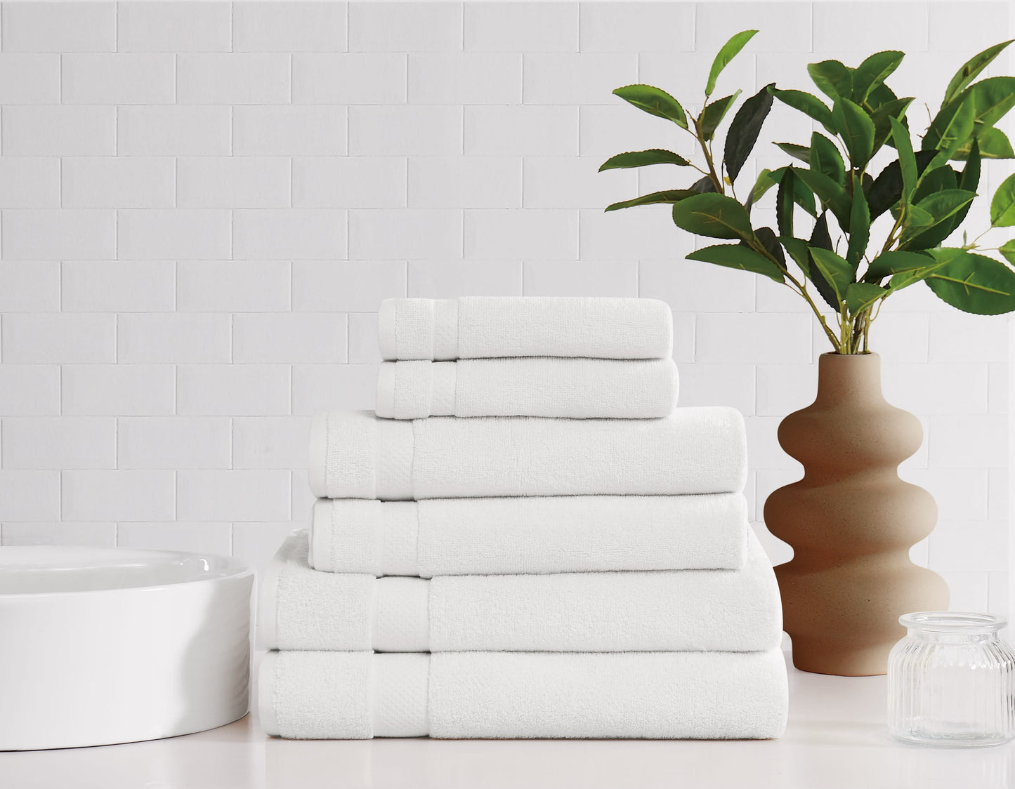Brooklyn Loom Super Soft 6 Piece Towel Set