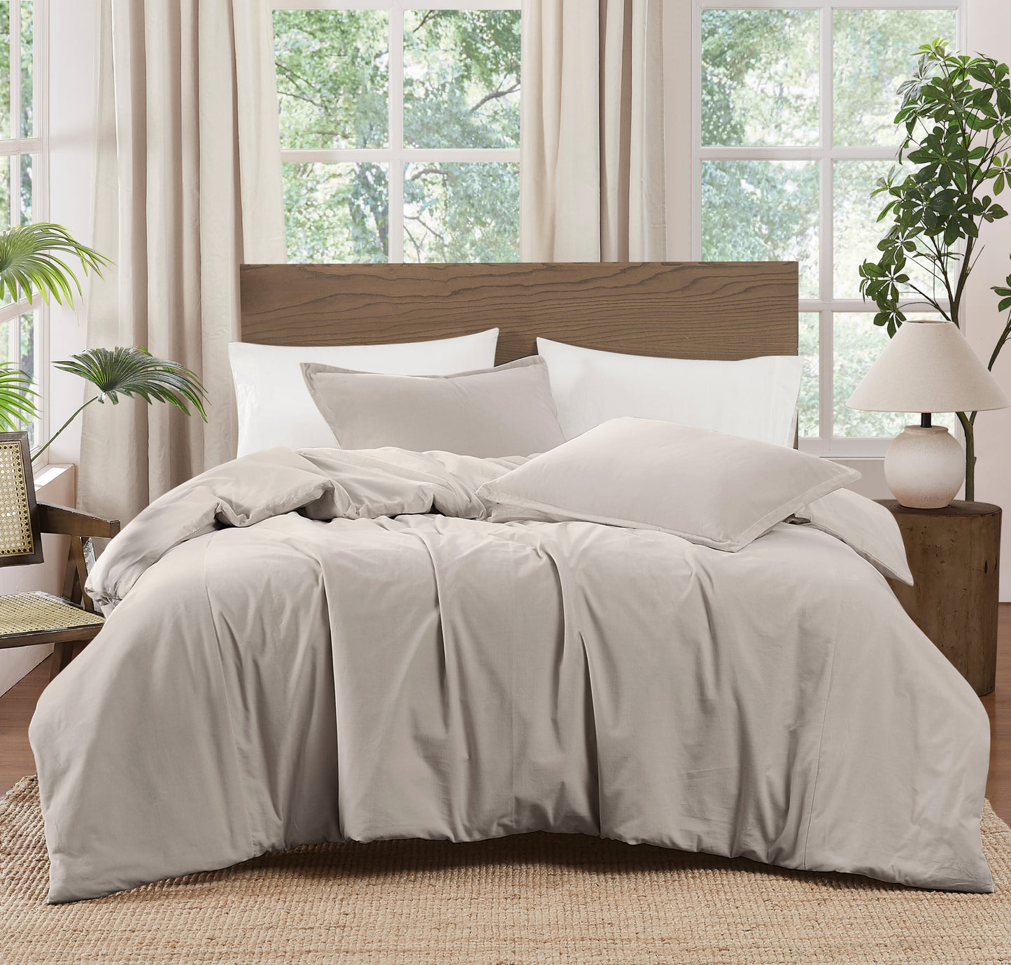 Brooklyn Loom Matte Cotton Velvet Comforter Set
