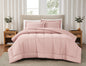 Brooklyn Loom 200 Thread Count Solid 100% Cotton Percale Comforter Set
