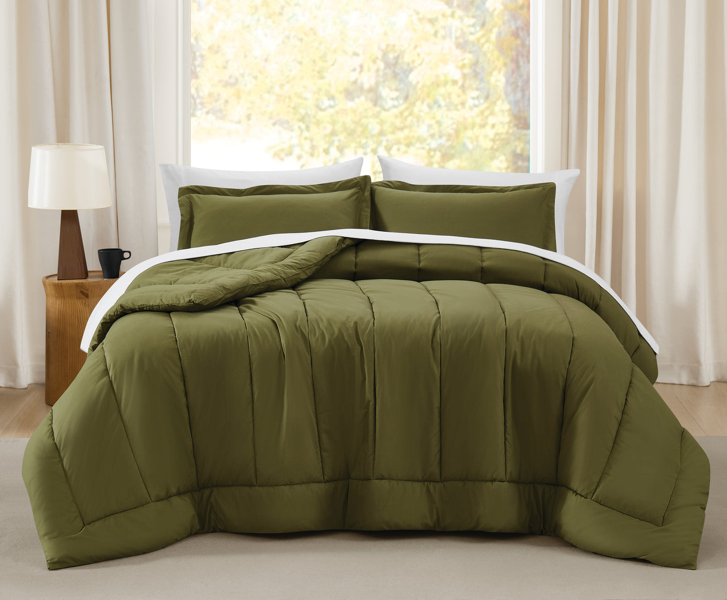Brooklyn Loom Oversized Cotton Percale Comforter Set
