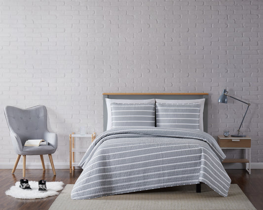 Truly Soft Maddow Stripe Quilt Set