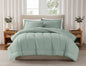 Brooklyn Loom 200 Thread Count Solid 100% Cotton Percale Comforter Set