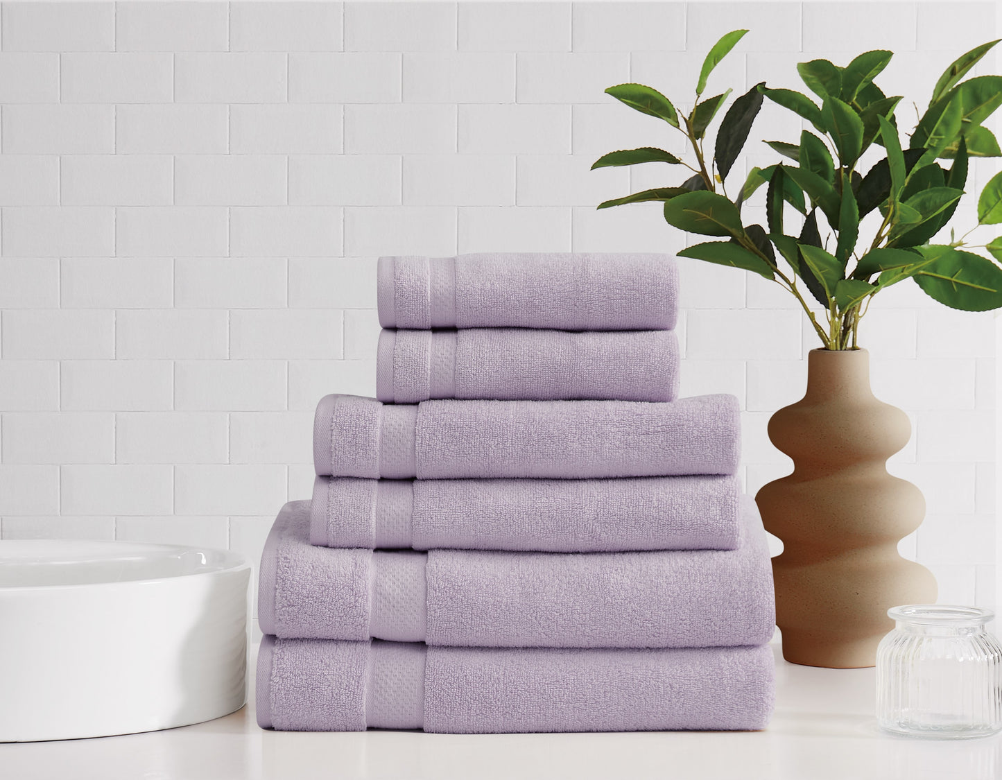 Brooklyn Loom Super Soft 6 Piece Towel Set