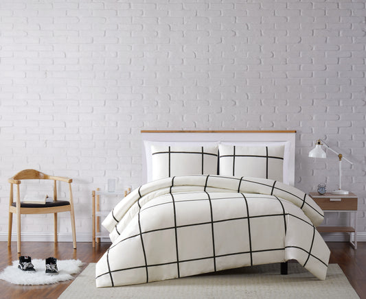 Truly Soft Kurt Windowpane Duvet Set