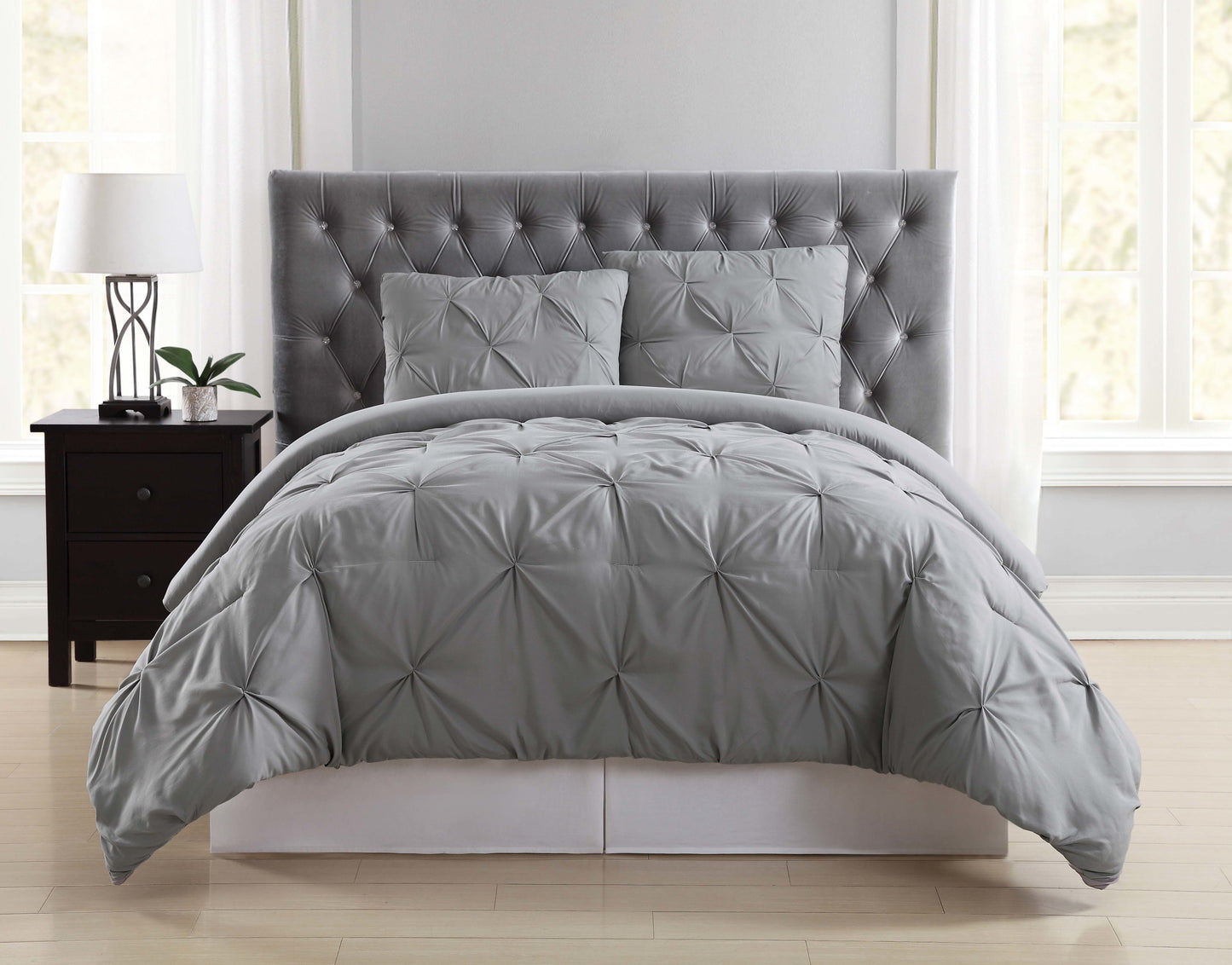 Truly Soft Everyday Pleated Removeable Cover Comforter Set