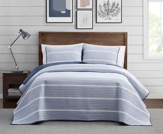 Brooklyn Loom Niari Yarn Dye Stripe Quilt Set